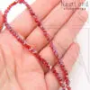 Хрустальные бусины 4 мм ЦЕЛАЯ нить (красные)