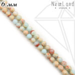 Варисцит имитация круглый гладкий 6 мм 1/2 нити