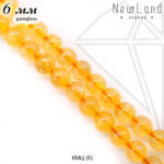 Цитрин 6 мм 1/2 нити