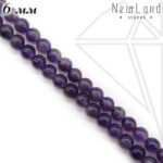 Аметист фиолетовый 1/2 нити 6 мм