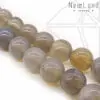 Халцедон серый круглый гладкий глянцевый 8 мм