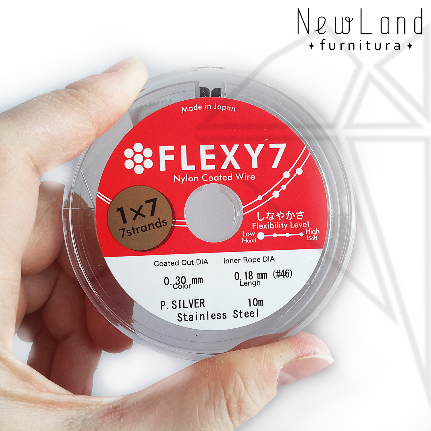 Тросик FLEXY 7 - 0,3 мм (серебро) 1 м