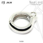 Бейл подвесной съемный 15 мм (родий)