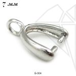 Бейл зажимной 7 мм (родий)