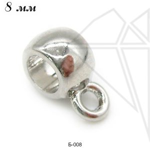 Бейл подвесной 8 мм (родий)