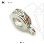 Бейл подвесной 10 мм (родий)