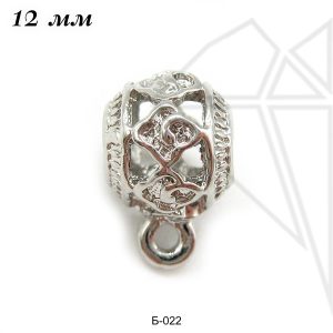 Бейл подвесной 12 мм (родий)