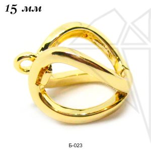 Бейл подвесной съемный шар 15 мм (золото)