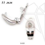 Бейлы подвесные съемные 11 мм (родий)