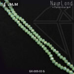 Хрустальные рондели перламутровые ЗЕЛЕНЫЕ 4 мм