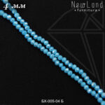 Хрустальные рондели перламутровые ГОЛУБЫЕ 4 мм