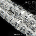 Хрустальные кубики ПРОЗРАЧНЫЕ 7 мм 1/2 нити