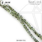 Хрустальные бусины 4 мм ЦЕЛАЯ нить (зеленые)