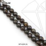 Бронзит круглый гладкий 8 мм 1/2 нити