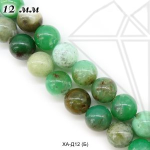 Хризопраз австралийский 1/2 нити 12 мм
