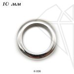 Колечко неразъемные 10 мм (родий)