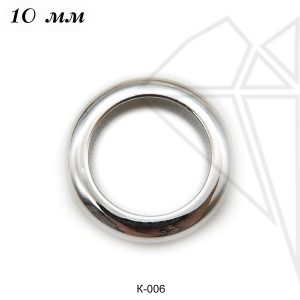 Колечко неразъемные 10 мм (родий)