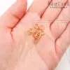 Колечки двойные 6 мм, 10 шт (золото)