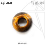 Подвеска пончик ТИГРОВЫЙ ГЛАЗ 14 мм