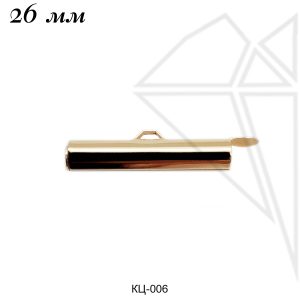 Концевик для стразовой цепи 26 мм (золото)