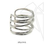 Кольцо безразмерное 15,5 мм (родий)