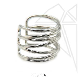 Кольцо безразмерное 15,5 мм (родий)