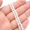 Лунный камень круглый с огранкой 4 мм 1/2 нити