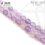 Аметист лавандовый 4 мм 1/2 нити