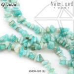Амазонит крошка 9 мм 1/2 нити 40 см