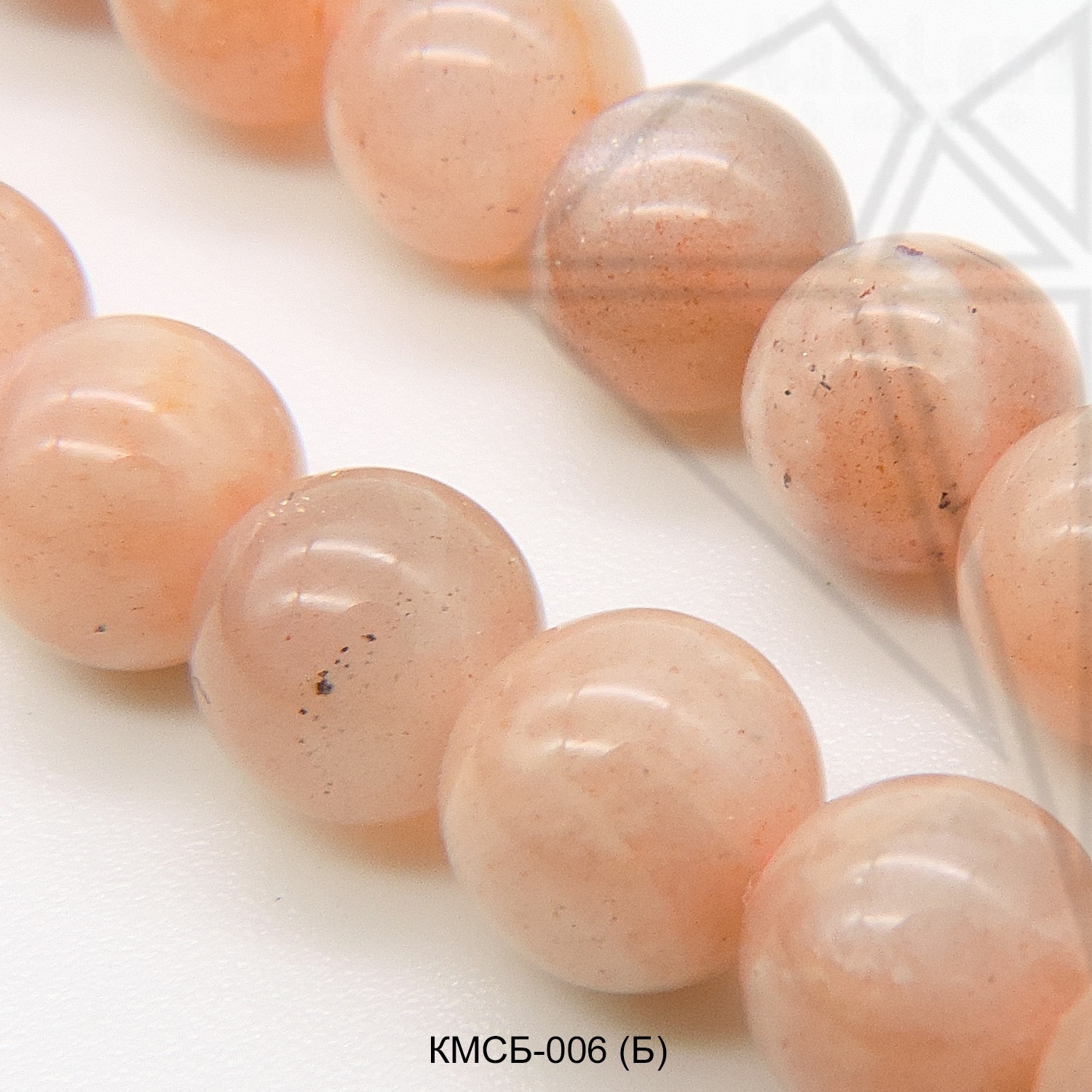 Солнечный камень круглый 6 мм 1/2 нити