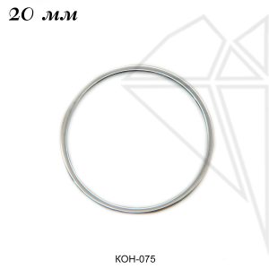Коннектор кольцо 20 мм (родий)