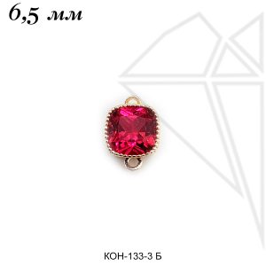 Коннектор прямоугольный ФУКСИЯ 9,5 мм (золото)