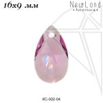 Кристаллы Сваровски капля 16х9 мм (Light rose)