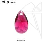Кристаллы Сваровски капля 16х9 мм (Ruby)