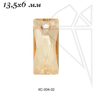 Подвески кристаллы Сваровски 13,5х6 мм (Golden Shadow)