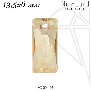 Подвески кристаллы Сваровски 13,5х6 мм (Golden Shadow)