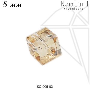 Бусина кристалл Сваровски 8 мм (Golden Shadow)