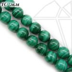 Малахит НАТУРАЛЬНЫЙ 10 мм 1/2 нити