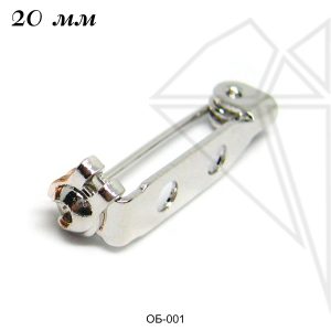 Основа для броши 20 мм (родий)