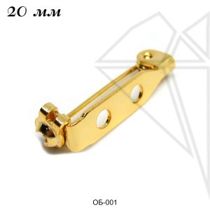 Основа для броши 20 мм (золото)