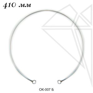 Основа для колье 41 см (родий)