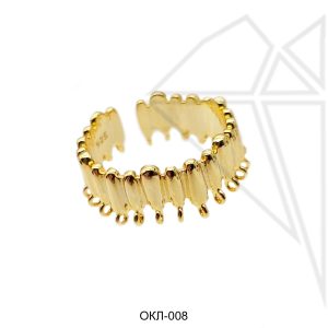 Основа для кольца корона 21 мм (золото)