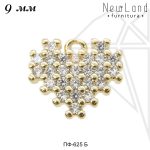 Подвеска сердце 9 мм (золото)