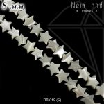 Перламутровые звездочки 1/2 нити 8 мм (белые)