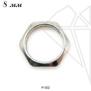 Рамка шестигранная 8 мм (родий)