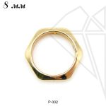 Рамка шестигранная 8 мм (золото)