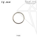 Рамка круглая 14 мм (родий)