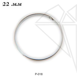Рамка круглая 22 мм (родий)