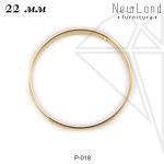 Рамка круглая 22 мм (золото)