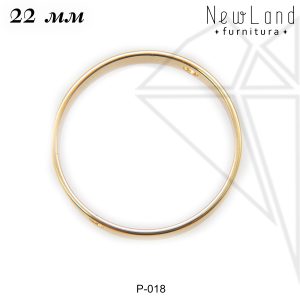 Рамка круглая 22 мм (золото)